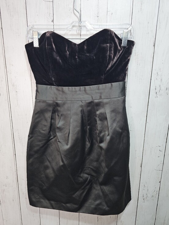 Theory Dresses & Skirts - Theory Women's Chanesa Charcoal Gray Strapless Velvet Satin Mini Dress Size 4.